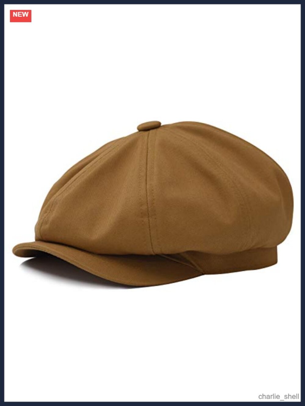 100% Cotton Men's Newsboy Flat Cap Cabbie Hat 8 Panel Vintage Solid